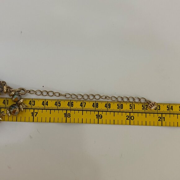 Premier Designs Multi-Strand Beaded Necklace Burgundy Purple Gold Tone Beads - Picture 4 of 6